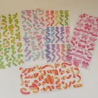 Лента Kawaii Лазерная Стикеры Скрапбукинг деко корейский Стикеры s Скрапбукинг дневник альбом красивой праздничной палка этикетки для канцелярских принадлежностей подарок