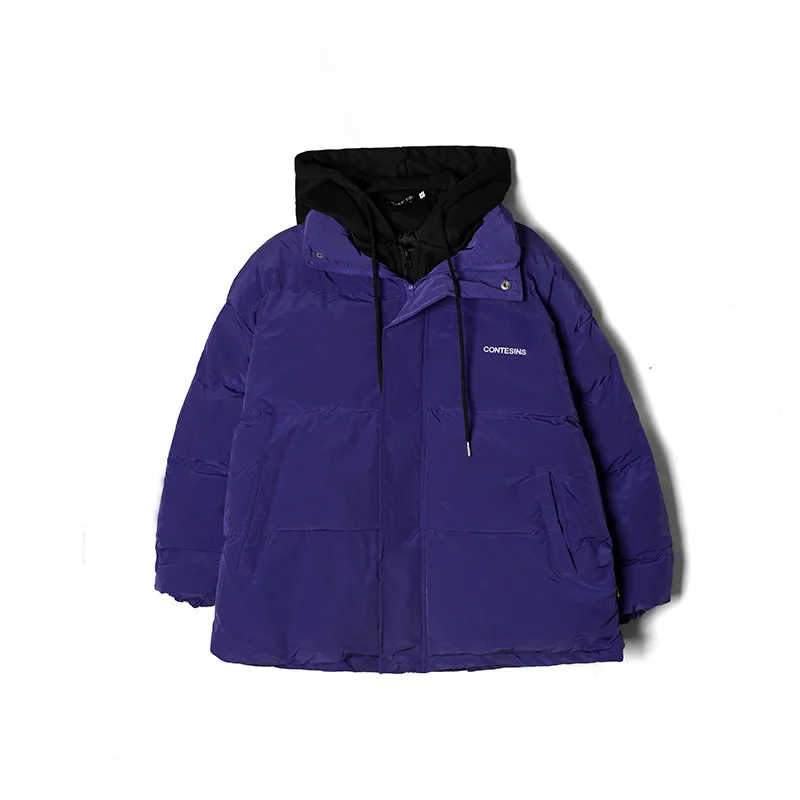 Fashion Warm Cotton Solid Winter Coat Women High Quality Korean Style Hoodies Overcoat Parkas Student Oversize Streetwear Femme