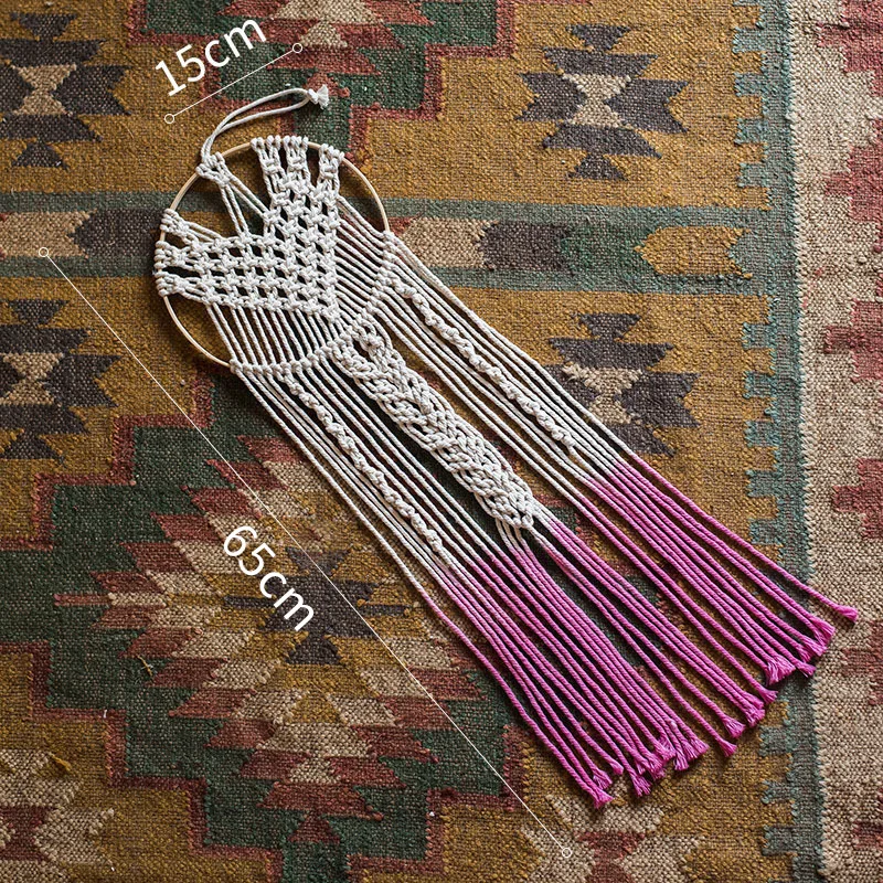 

Handmade Art Tassel Tapestry Hanging Decorations Bohemia Nordic Wall Mural Hanging Decorations Decoration Homestay Decor Gift