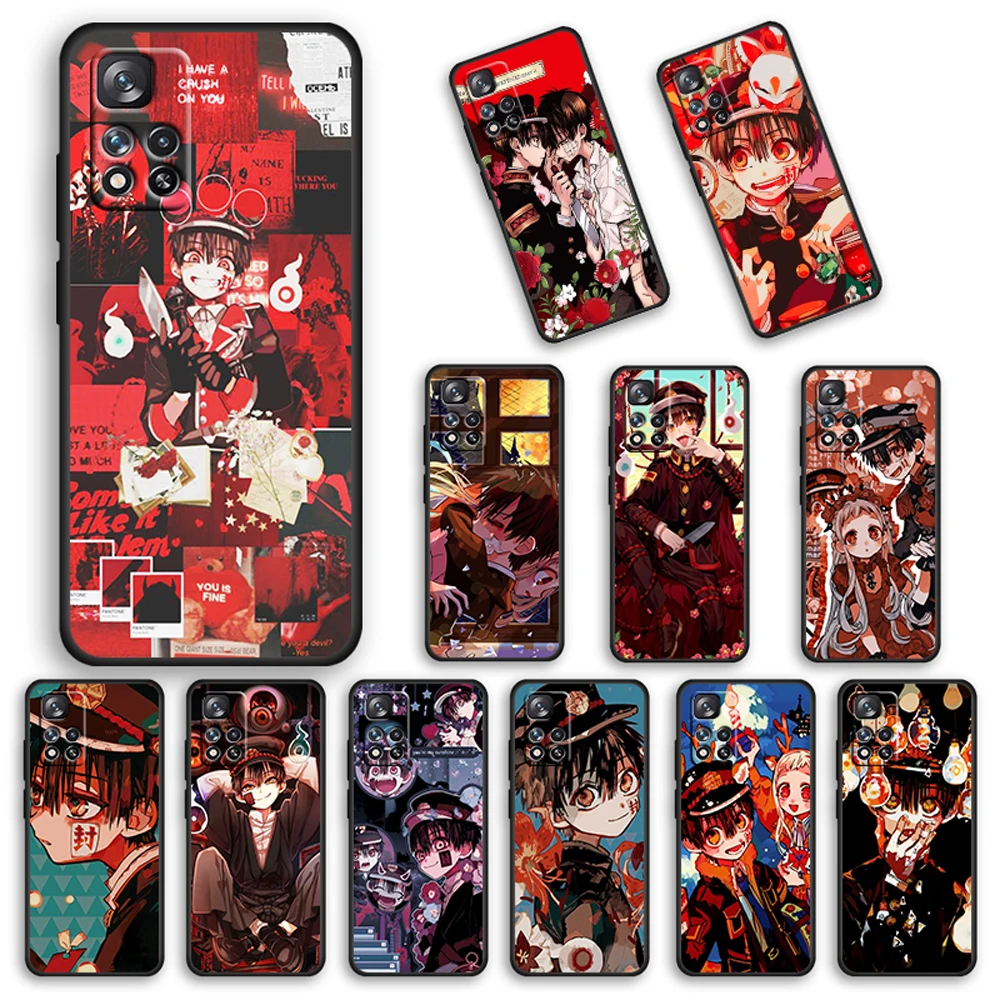 

Hot Anime Hanako kun For Xiaomi Redmi 10 10X Pro 9T 9C NFC 9A 9 8A 8 7 6 5 Plus 4X Silicone Soft Black Phone Case