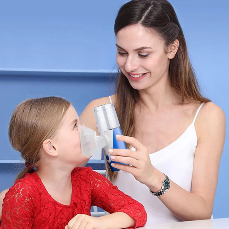 

Mini Portable Nebulizer Health Care Inhaler Nebulizator for Baby Kids Adults, Silent Handheld Rechargeable Atomizer Respirator