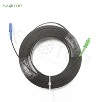 10m 200m outdoor 1 core 3 steel g657a1 ftth fiber optic drop patch cord cable with sc upc sc apc connector