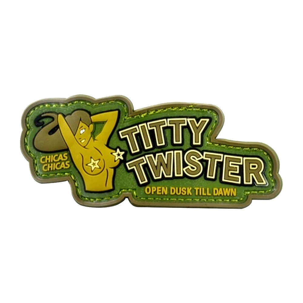TITTY TWISTER ПВХ патч нарукавная нашивка Военная декоративная швейная Аппликация