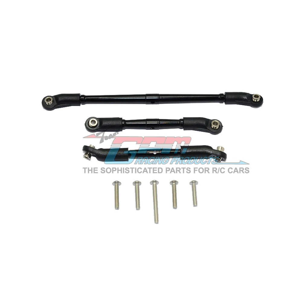 Barra de amarre de direcci&oacute;n delantera y trasera para coche, accesorio de aleaci&oacute;n de aluminio y Metal GPM, con soporte para 1/10 TRAXXAS TRX4 Defender TRX6 G63-4