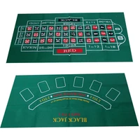game table cloth double sided pattern game table felt non woven cloth waterproof table mat blackjack roulette tablecloth