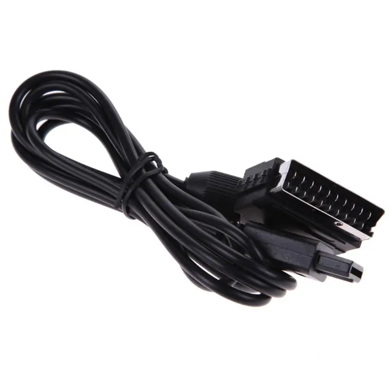 ALLOYSEED 1 8 M A/V TV Video разъем Scart RGB Cable 21 pin евро штекер scart cord wire для SNES Gamecube консоли