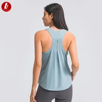 lulubanan racerback fitness gym sport vest women second skin feel anti sweat sport workout tank tops plain sleeveless shirts