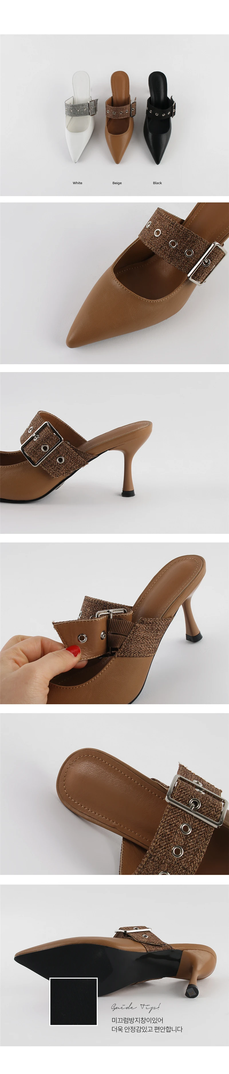 Spring new women's pointed heel shoes