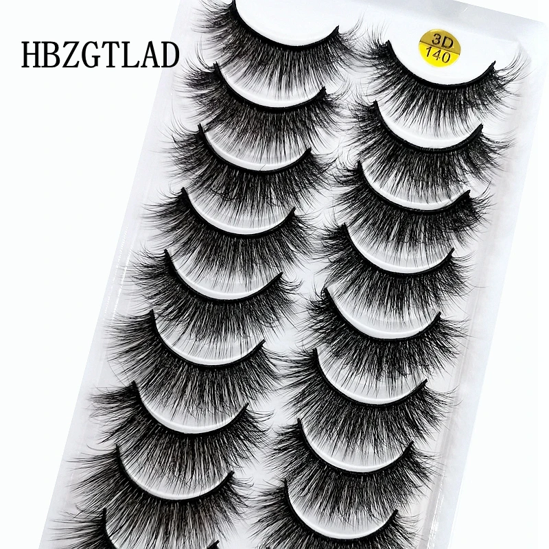 

NEW 2/10/12 Pairs 3D Mink Lashes Natural False Eyelashes Dramatic Fluffy Soft Wispy Volume Cross Reusable Fake Eyelash MaKeup