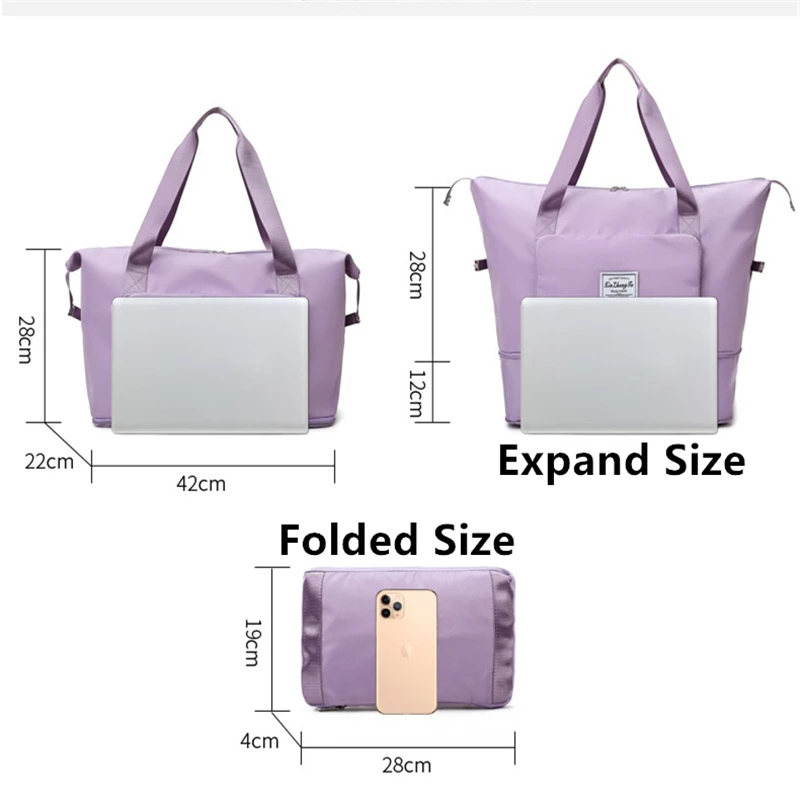 New Foldable Large-capacity Yoga Fitness Bag Short-distance Travelling Wet And Dry Separation Gym Swimming Shoulder Luggage Bags