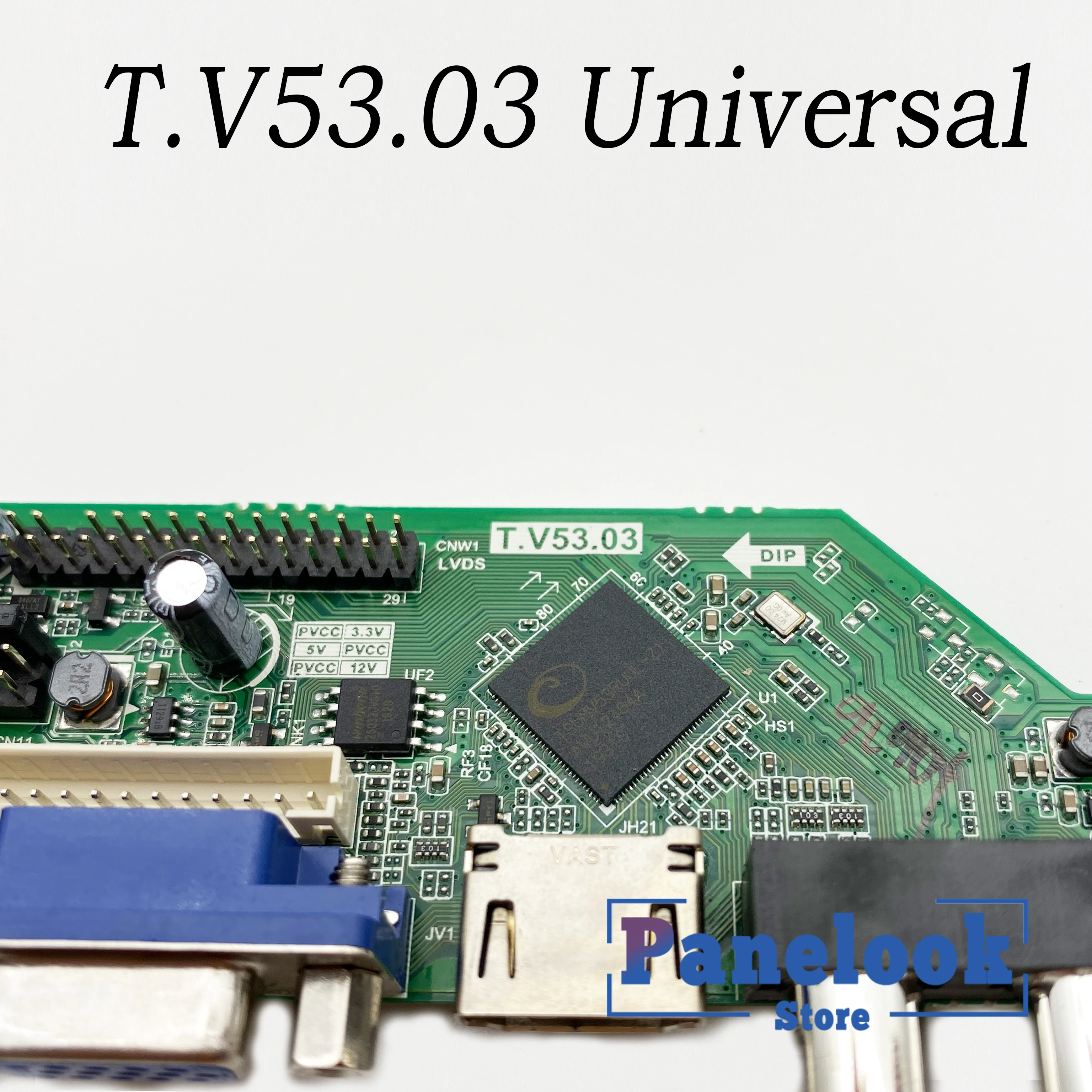 T.V53.03 Универсальный ЖК ТВ контроллер драйвер платы ПК/VGA/USB интерфейс + 7 клавишная