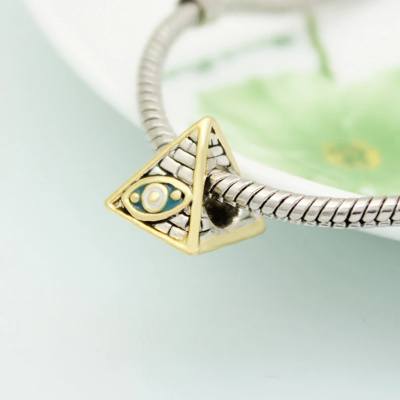 Бесплатная доставка позолоченный античный масонский Браслет злой глаз на