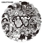 103050 шт. черно-белые готические стикеры граффити в виде девушки и черепа для ноутбука, багажа, мотоцикла, телефона, скейтборда, наклейки