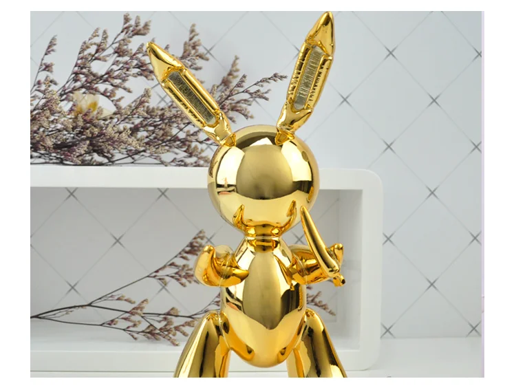 balloon rabbit sculpture home decoration art and craft garden decoration creative statue