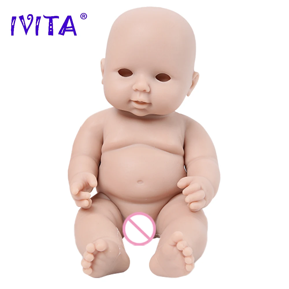 IVITA WB1505 12 дюймов 1100 г 100% полностью силиконовая кукла реборн неокрашенные