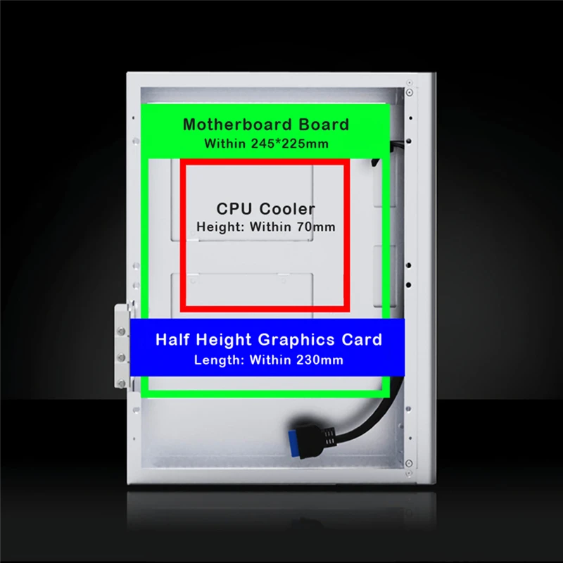 M1 Mini MATX ITX чехол для ПК HTPC USB 3 0 1U гибкий источник питания сверхтонкий алюминиевый