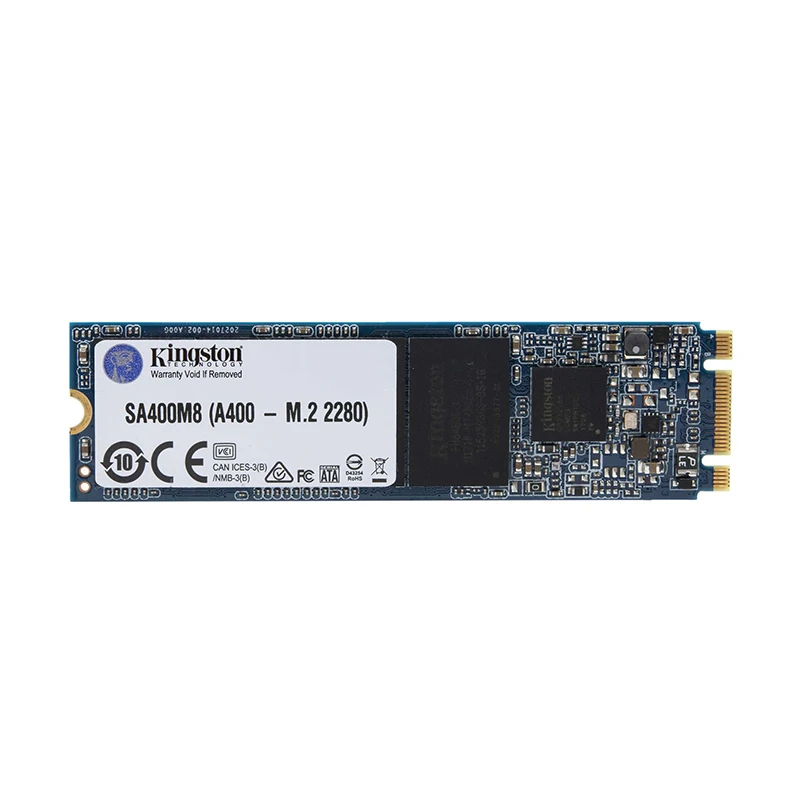 Твердотельный накопитель SSD M.2 2280 Kingston A400 [SA400M8/120G] TLC (R500/W320MB/s)|Внутренние