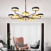 nordic modern 6810 heads led chandelier for office living room dining table bedroom restaurant creative art home lighting