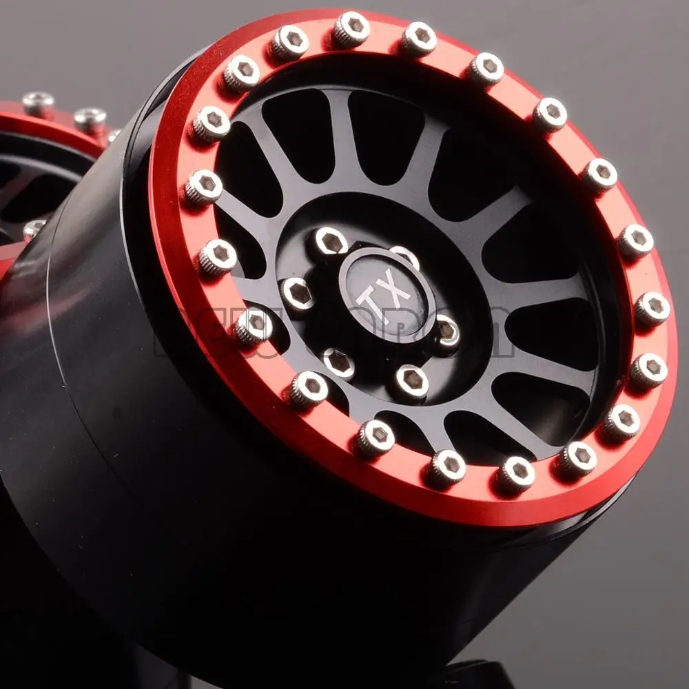 

4P 2.2" Metal 12 Spokes Beadlock Wheels Rims hub For Axial SCX10 SCX10 II 90046 90047 RR10 Wraith YETI 90056 90053 NEW ENRON