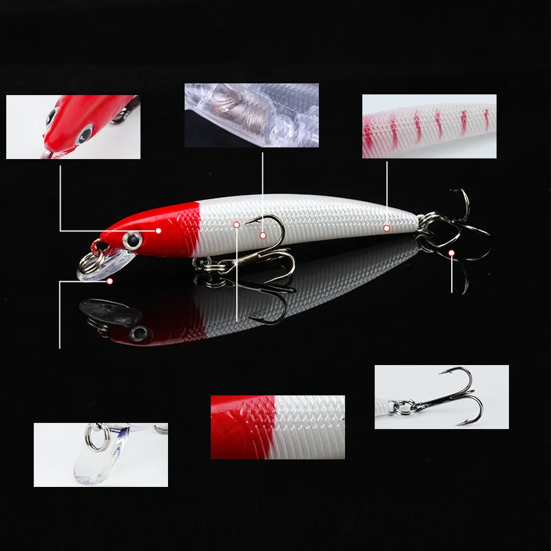 FARGIANT рыболовные приманки карандаш твердая приманка VIB короткие Мино встроенный