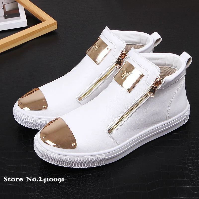 Мужские высокие кроссовки из микрофибры черные повседневные кожаные ботинки