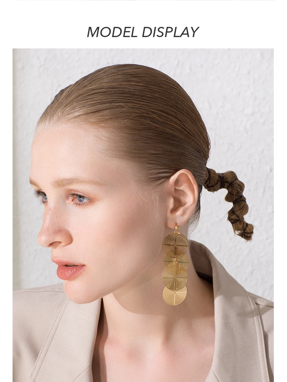 ENFASHION Boho Многослойные Круглые Висячие серьги для женщин, Длинные круглые висячие серьги с кисточками, модные ювелирные изделия Oorbellen E1109