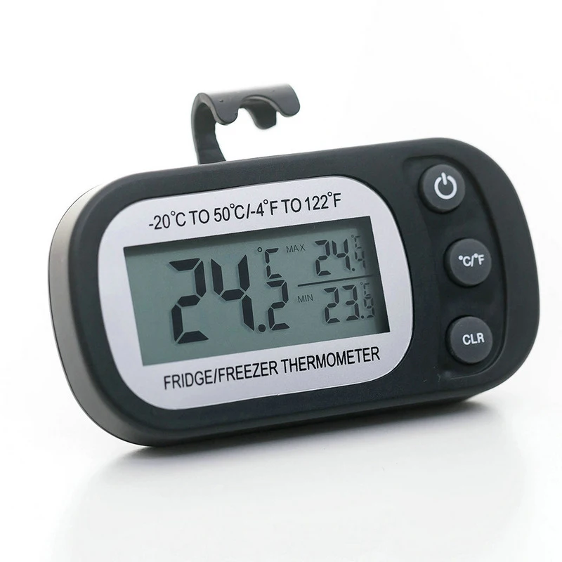 

Цифровой термометр для холодильника с регулируемой подставкой магнит высокий и низкий-20 градусов измеритель температуры холодильника мор...