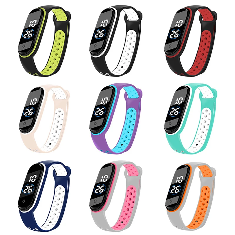 Creative Cartoon Kids Watches Boys Digital Clock Colorful Ultra Light Silicone Children's Led Watch Waterproof For Girl Gift New