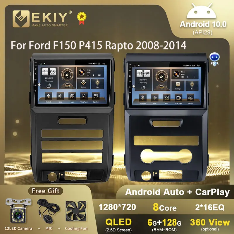 

Автомагнитола EKIY Carplay на Android 10, мультимедийный видеоплеер для Ford Focus 3 2011-2019, автостерео навигация на Android, 2din DVD HU