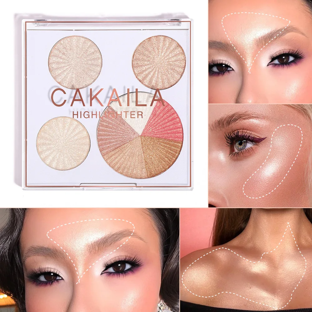 

CAKAILA/Kakaila New 8-color Baking Powder High-gloss Powder To Strengthen The Silhouette Shining Eye Shadow Tray