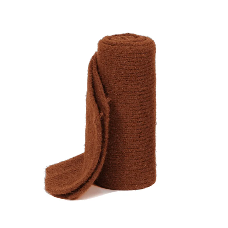 Настоящий натуральный мех вязаная шапка с помпоном зимний теплый шарф Детская шапка и шарф для девочек и мальчиков комплект из двух предметов теплая шапка куполообразная - Цвет: PP