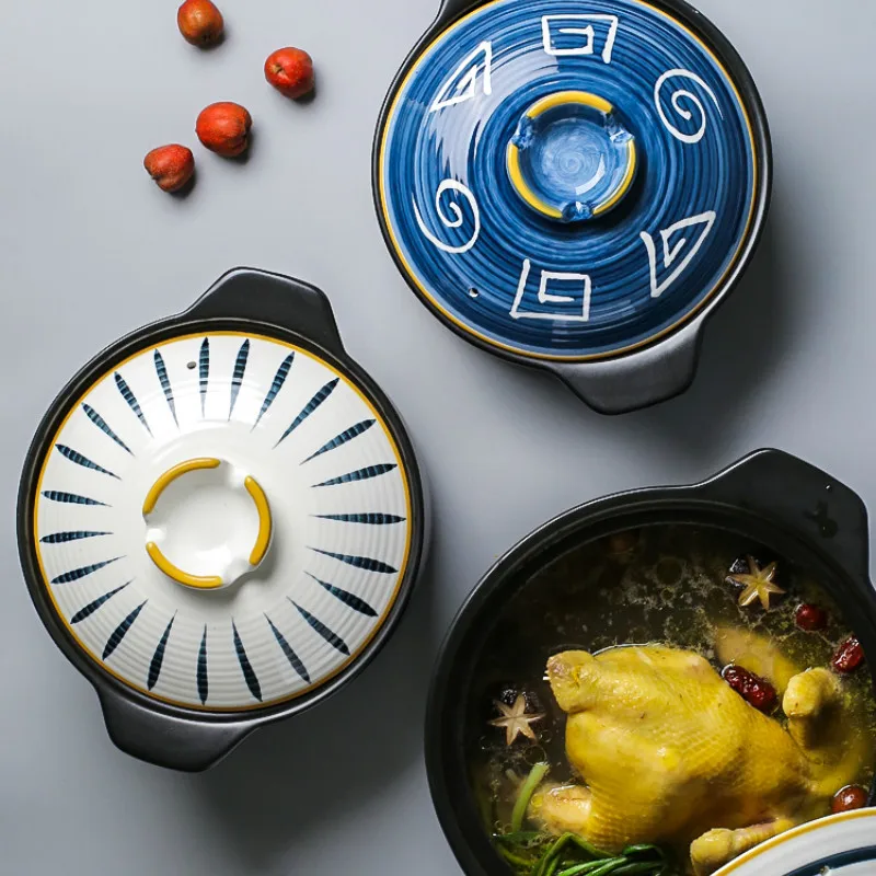 

Ceramic Japanese Tock Pots High Quality Heat Resistant Gas Cooker Soup Cooking Tock Pots Ollas De Cocina Home Kitchen DB60DG