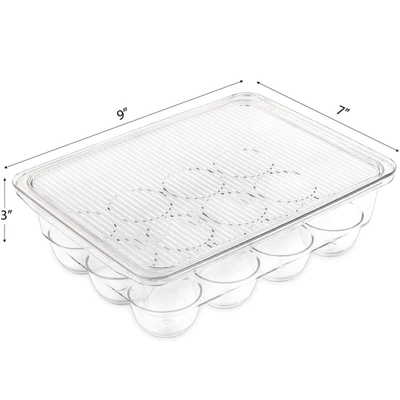 

Fridgebin Egg Holder,Two Storage Box for Twenty Four Eggs