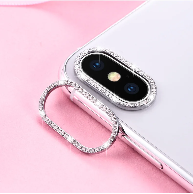 Кольцо для камеры протектор iPhone XR крышка объектива со стразами Защита SE2 7 8 Plus XS Max