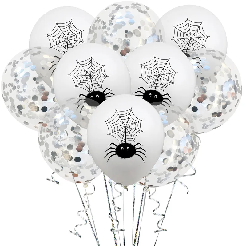 12 дюймов Хэллоуин из белого латекса воздушные шары паук привидение ведьма