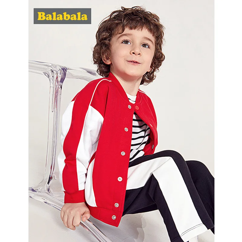 Balabala/Детская куртка-бомбер для мальчиков Бейсбольная куртка Детская маленьких