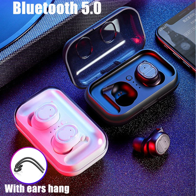 Наушники Беспроводная bluetooth гарнитура TWS стерео Бас беспроводные наушники IPX5