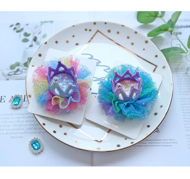 

Kids New Fashion Crown Princess Hairwear Headress Hairclip For Birthday Festival Carnival Party Costume Accessories