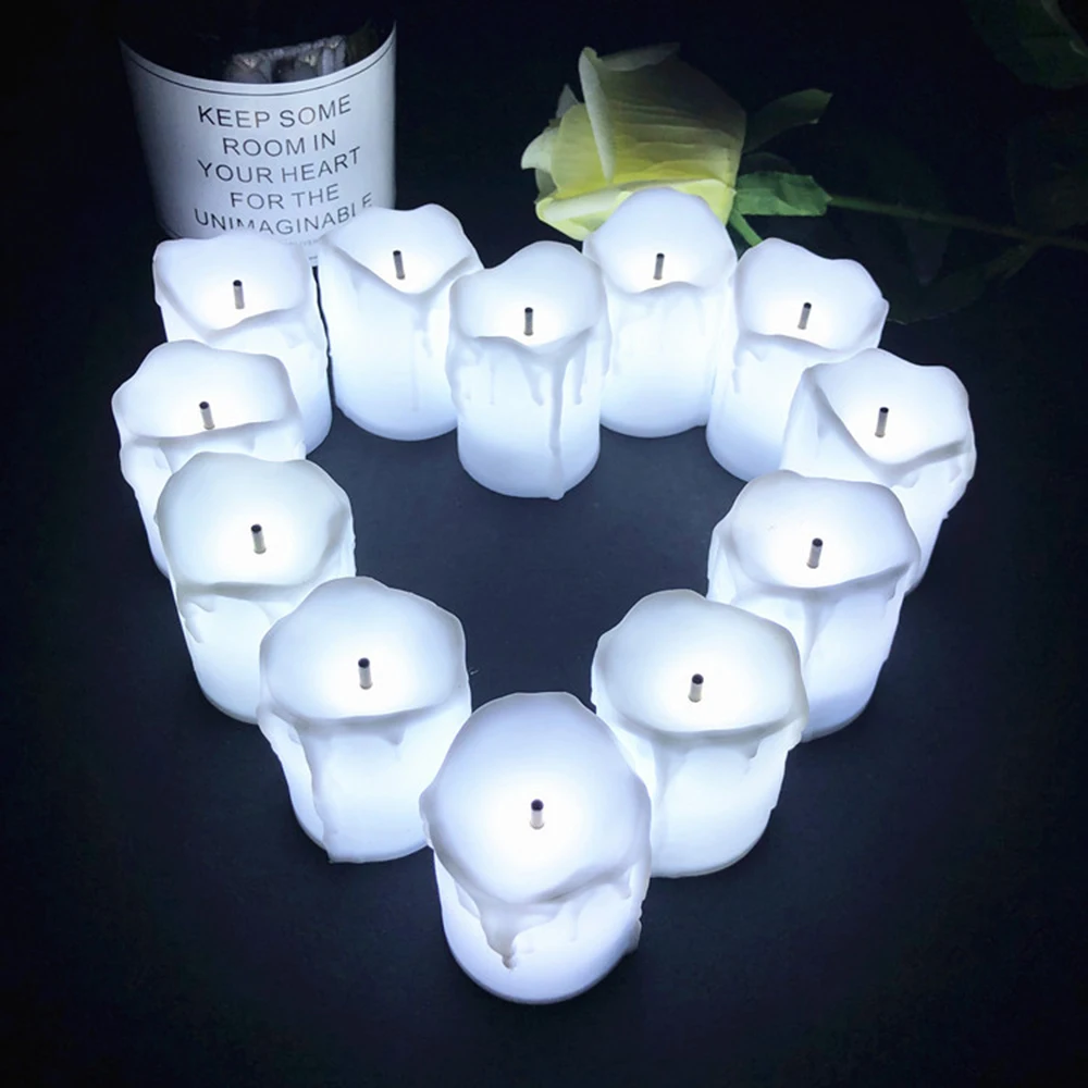 Светодиодный Электронный светильник с имитацией свечи подарок на свадьбу