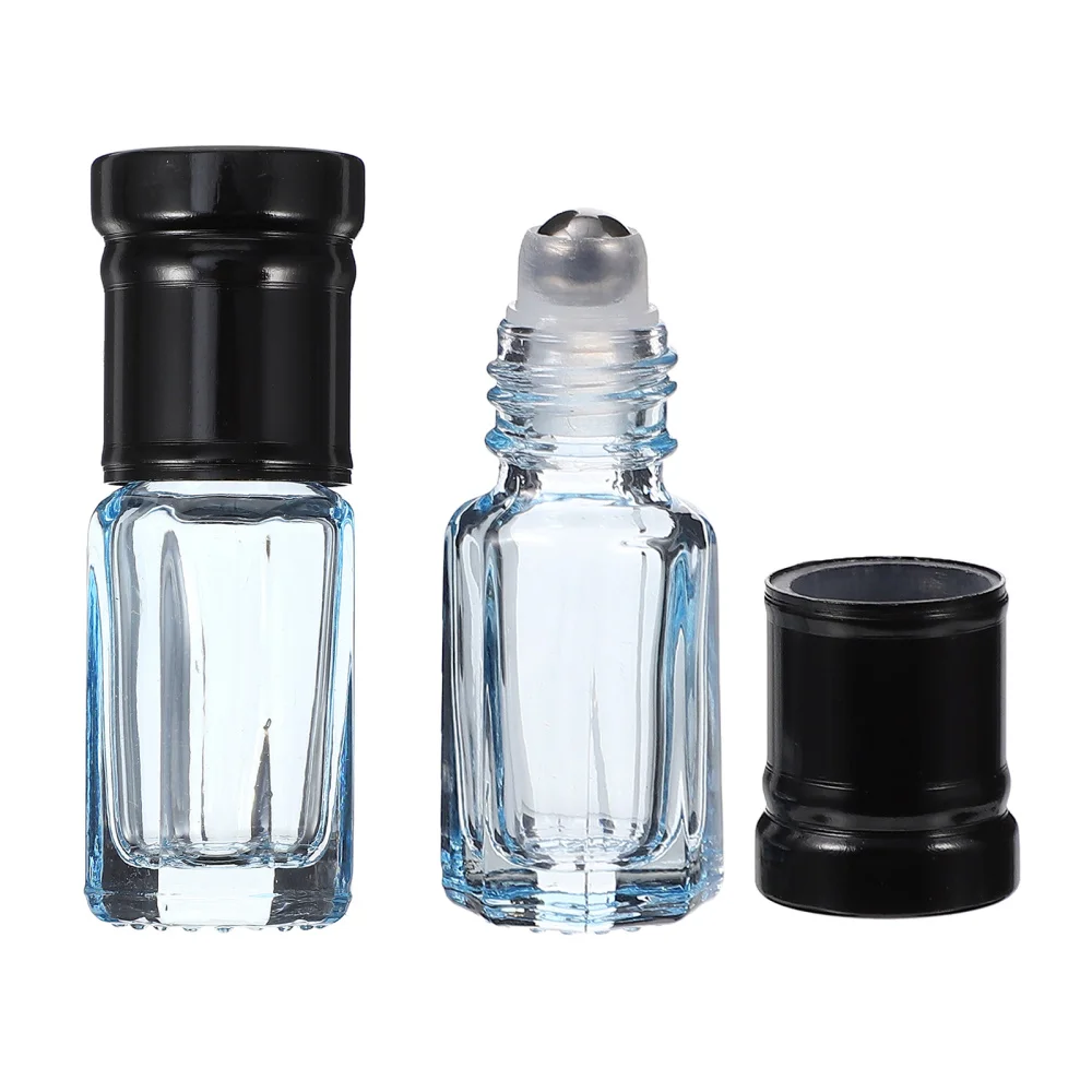 

8Pcs 3ML Glass Mini Roll on Bottles Empty Essential Oil Roller Bottles