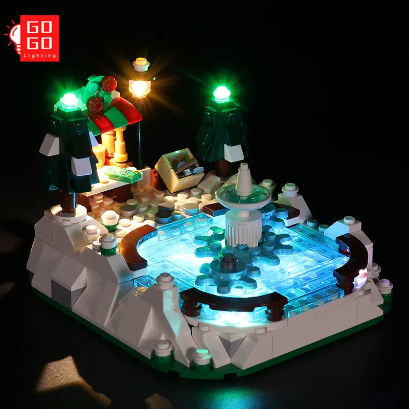 

GOGOMOC Brand LED Light Up Kit For lego 40416 Ice Skating Rink Seasonal GWP Bricks Lighting Toys (Only Light No Model)