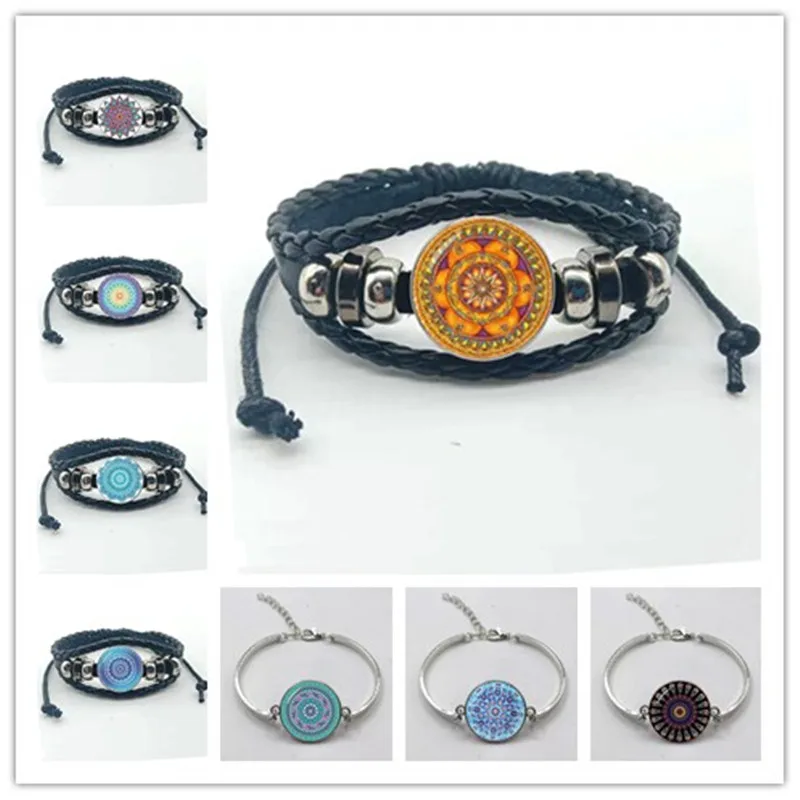 Новый модный очаровательный ювелирный браслет из хны для йоги с символом Ом |