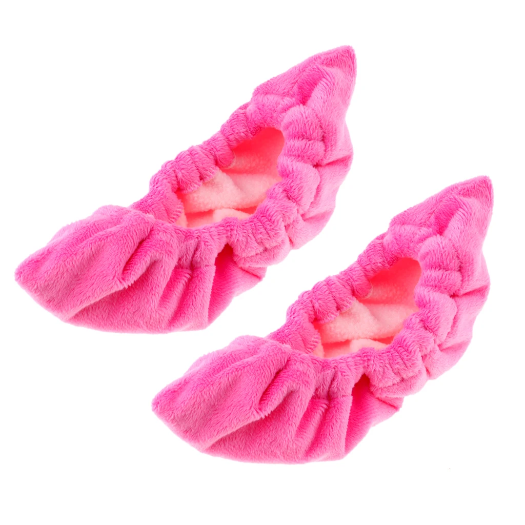 Фигурные коньки для хоккея, махровые накладки на лезвия, Soakers Guards Cleaner Pink
