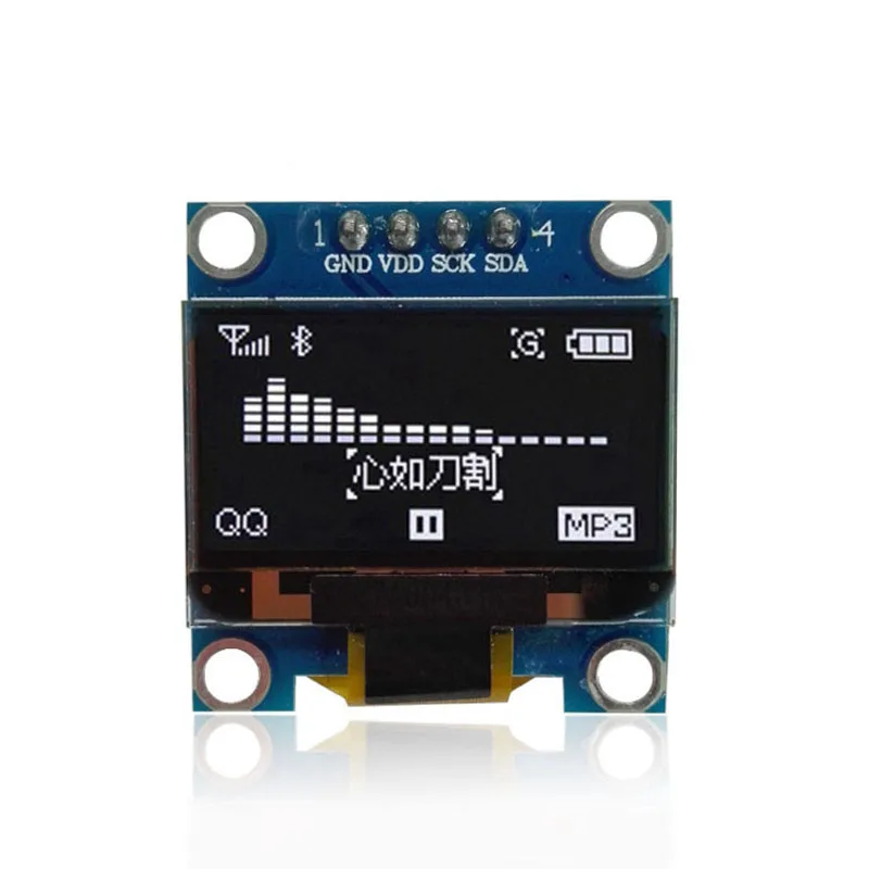 0 96 дюймовый IIC Серийный желтый синий oled-дисплей модуль 128X64 I2C SSD1306 12864 плата с
