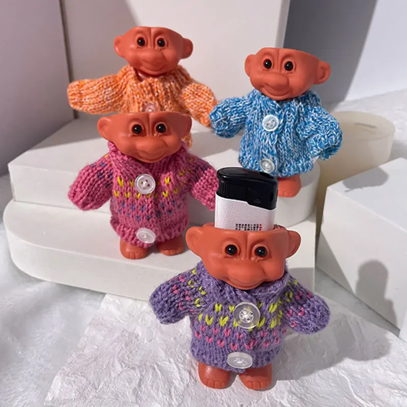 Забавная резиновая Зажигалка в стиле Харадзюку 7 см | Украшения и аксессуары