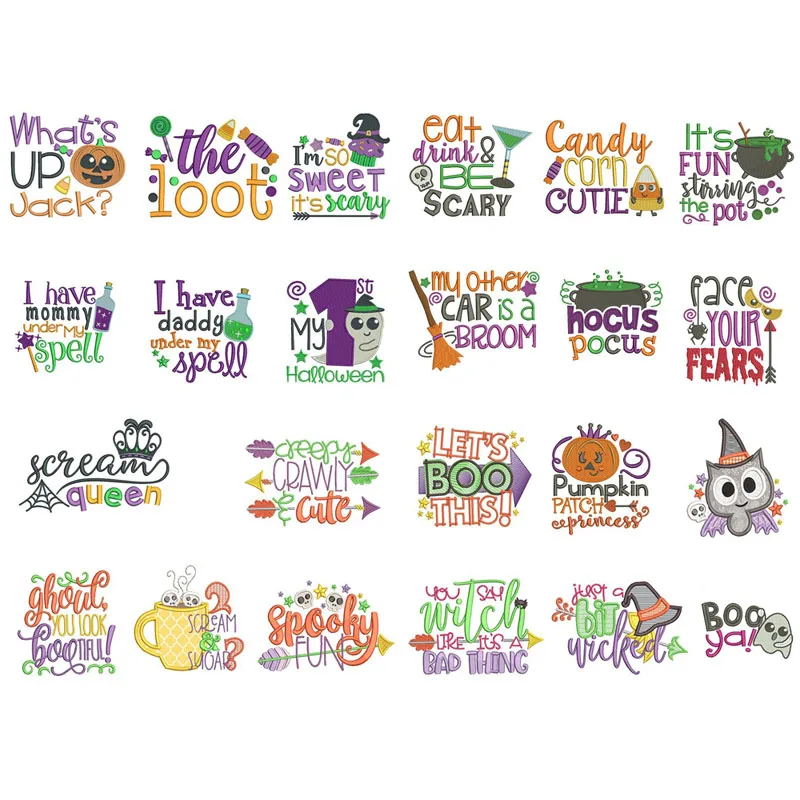 1 шт смешной Хэллоуин слова Эстетическая пуля журнал стикер s Скрапбукинг для