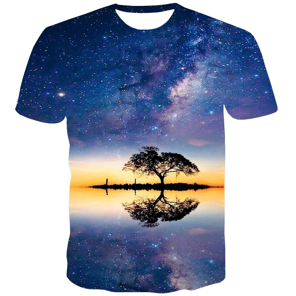 

UNEY Psychedelic Graphic T Shirt Short Sleeve Light Tops Tees Tshirt Men/Woman Shirt Tee Boy Round neck Tops