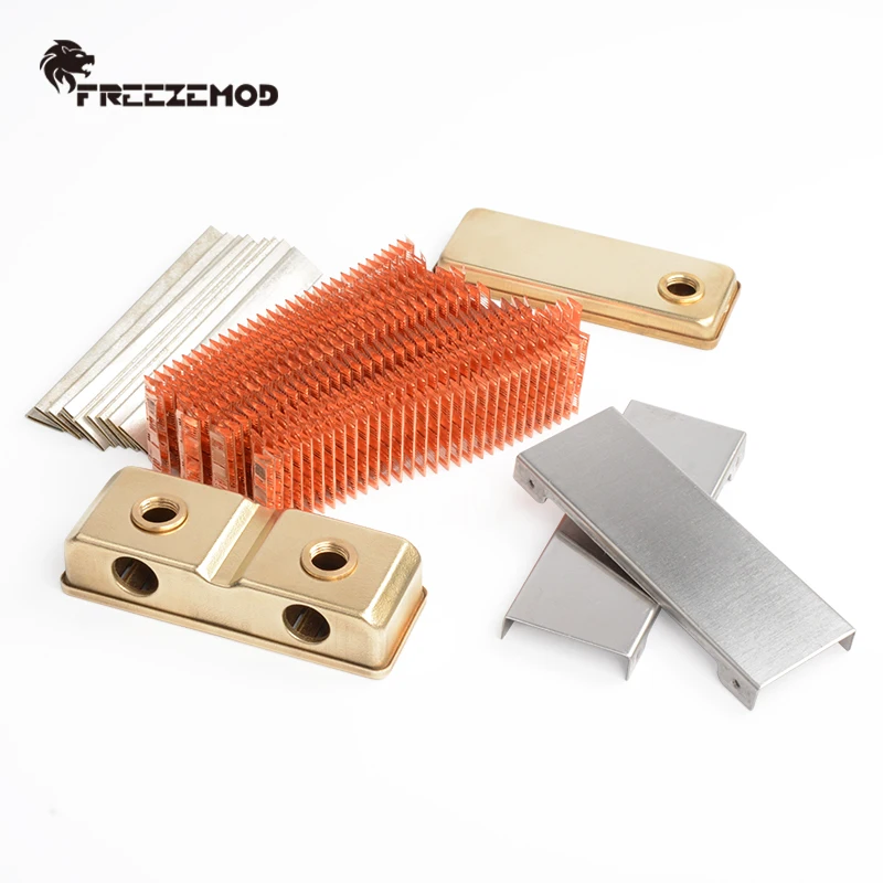 FREEZEMOD pc водяной охладитель медный радиатор двухслойный толщиной 45 мм медные