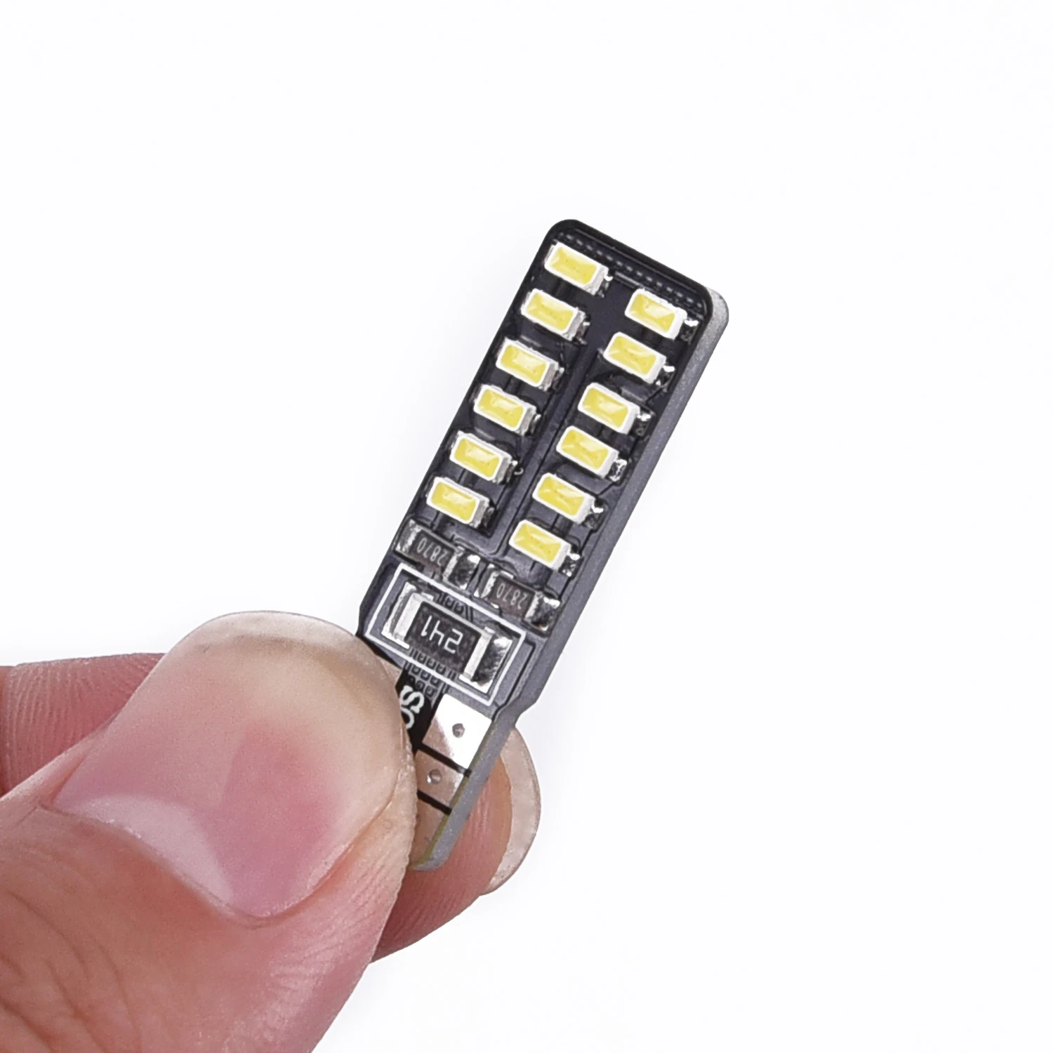 

10pcs Auto Light 194 W5W T10-3014-24SMD Signal Bulb LED Canbus Error Free Car License Plate Lights Car-Styling