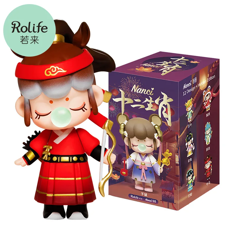

USER-X Robotime Rolife Nanci V chinese Zodiac Series Blind Box Brand Designer Doll Action anime Figure Toy Children Gift